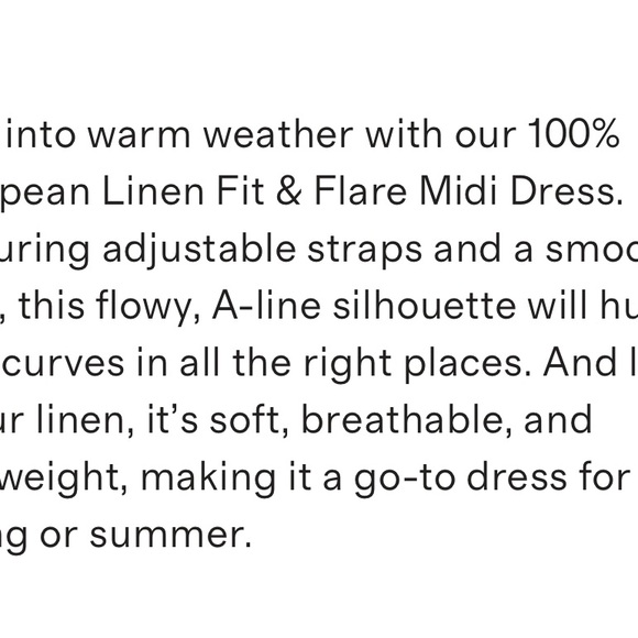 Quince European linen midi dress size M - Picture 4 of 6